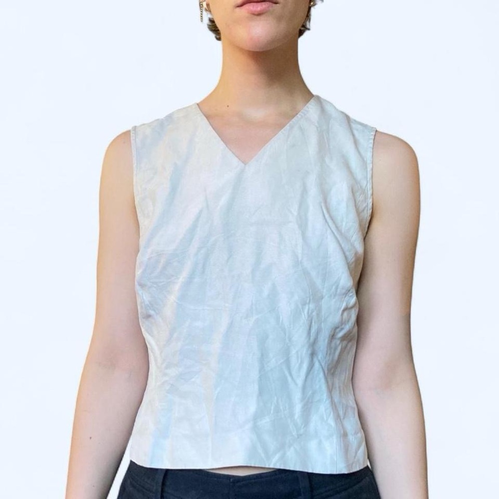 Ann Taylor Petite Cream Top